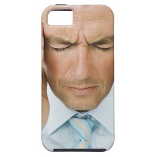 Man hands on head iPhone 5 cases