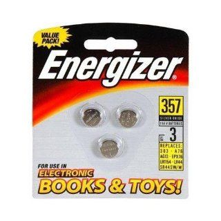 Energizer 357BP 3N Coin Cell General Purpose Battery   Silver Oxide   1.6 V DC Health & Personal Care