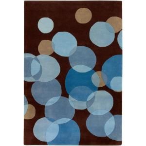 Chandra Avalisa Bold Blue 7 ft. 9 in. x 10 ft. 6 in. Indoor Area Rug AVL6117 79106