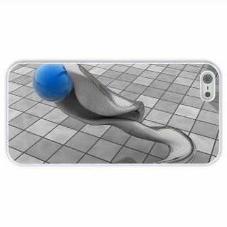 Diy Iphone 5 5S 3D Ball Figurine Mesh Surface Of Funny Gift White Cellphone Skin For Women Cell Phones & Accessories