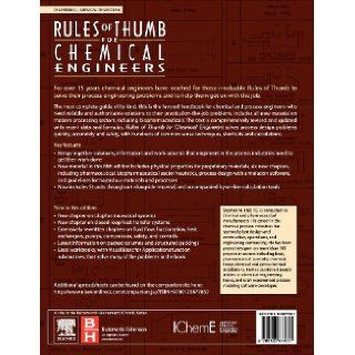 Rules of Thumb for Chemical Engineers, Fifth Edition (9780123877857) Stephen Hall Books