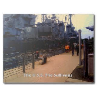 The U.S.S. The Sullivans (DD 537) Postcards