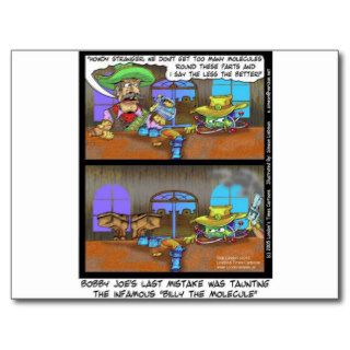 Billy The Molecule Funny Gifts Tees Cards Etc Post Card
