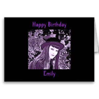 Personalized Gothic Birthday Card