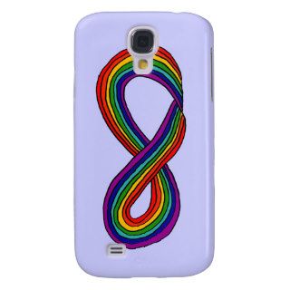 XY  Rainbow Infinity Symbol Galaxy S4 Cases