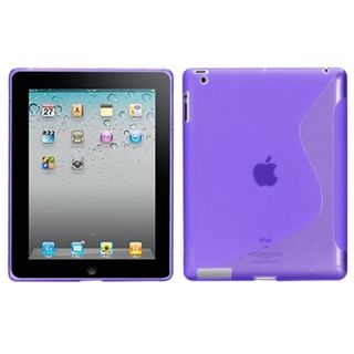 BasAcc Purple S shape Case for Apple iPad 4 BasAcc iPad Accessories