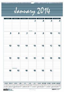 House of Doolittle Bar Harbor Monthly Wall Calendar, 12 Months January 2014 to December 2014, 12 x 17 Inches, Wedgwood Blue, Recycled (HOD332 14) 