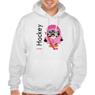 i Hockey Penguin Hooded Sweatshirts