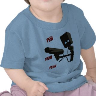 Pew Pew Pew Laser Radar Gun Robot T Shirts
