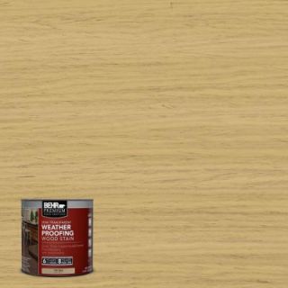 BEHR Premium 8 oz. #ST139 Colonial Yellow Semi Transparent Weatherproofing Wood Stain Sample 507716