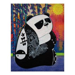 Panda Zen Master Poster