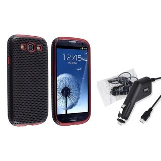 BasAcc Hybrid Case/ Car Charger for Samsung Galaxy S III/ S3 BasAcc Cases & Holders