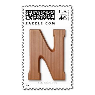 Chocolate letter n stamps