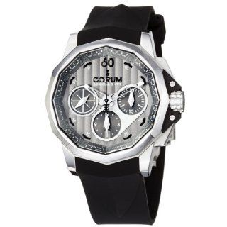 Corum Men's 75377120/F371AK Admiral Cup Black Rubber Strap Grey Dial Watch Corum Watches