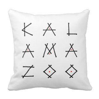 Kalamazoo Teepee reversible pillow