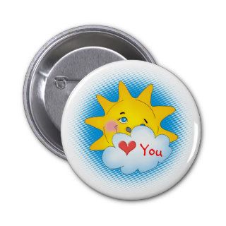 Happy sun love You   Button