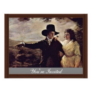 Portrait Of Sir John And Lady Clerk By Sir Henry Personalized Invitations
