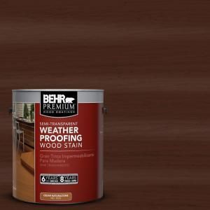 BEHR Premium 1 gal. #ST 117 Russet Semi Transparent Weatherproofing Wood Stain 507701