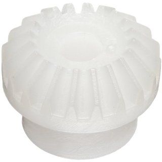 Plastic PowerDrive MG05M20 Molded Polyoxymethylene Plastic Miter Gears, 0, 5 Module, 20 Tooth, 3mm Bore