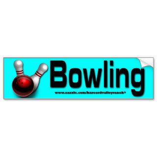 Custom bowling Bumper Stickers