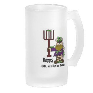 St. Urho with Lots of Grasshoppers Beer Mug