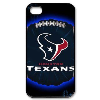 Custom Houston Texans Back Cover Case for iPhone 4 4S IP 0382 Cell Phones & Accessories