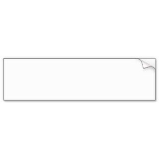 SOLID WHITE BACKGROUND TEMPLATE CLEAN FRESH PURE BUMPER STICKERS