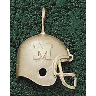Marshall Thundering Herd "M Helmet" Pendant   14KT Gold Jewelry Clothing