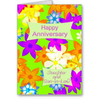 Anniversary for daughter and son in law greeting card