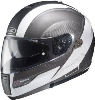 HJC IS Max BT Sprint Bluetooth Ready Flip Up/Modular Touring Helmet   Black/White, Medium Automotive