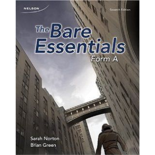 The Bare Essentials Form A by Sarah Norton (Jun 2 2009) Books