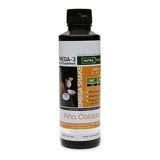 NutraOrigin Omega Shake, Omega 3 Fish Oil Supplement, Pina Colada 12 fl oz (340 g) Health & Personal Care
