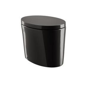 KOHLER Purist 1 Piece 1.6 GPF Hatbox Elongated Toilet in Black DISCONTINUED K 3492 7