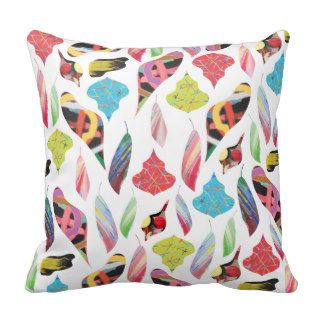 Modern Abstract leaf pattern pillow
