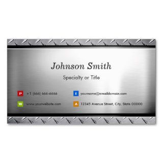 Stylish Platinum Look   Professional Customizable Business Card Templates