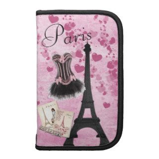 Chic Girly Pink Paris Fashion Folio Planner