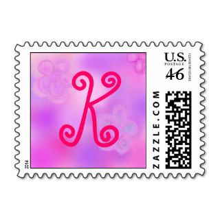 Letter K Monogram Stamp