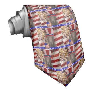 PATRIOTIC GOAT 4th OF JULY GIFTS Neckwear