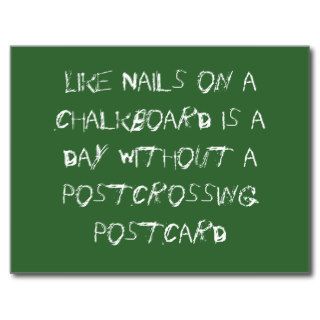 Like Nails on a chalkboard   Postcrossing Postcard