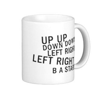 UP UP DOWN DOWN LEFT RIGHT LEFT RIGHT B A START COFFEE MUGS