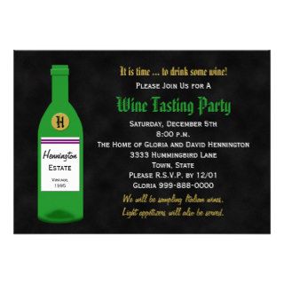 Wine Tasting Party Invitation   Chalkboard