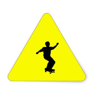 Skateboarding Skateboard Skate Triangle Stickers