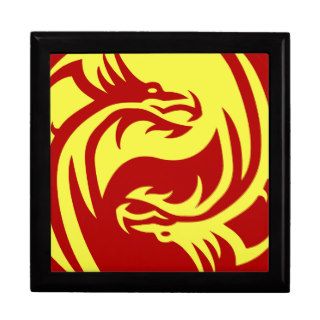 Tribal Dragons Yin Yang (Customize it) Jewelry Box