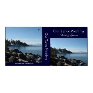 Lake Tahoe Wedding Vinyl Binders