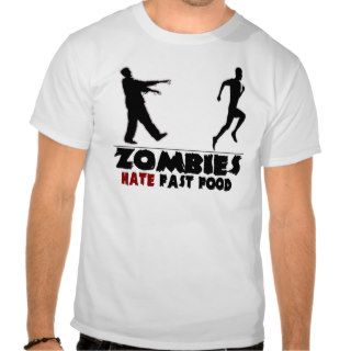 Funny Zombies Fast Food T Shirts