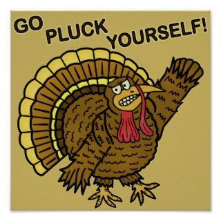 Funny Thanksgiving Turkey Pun Posters