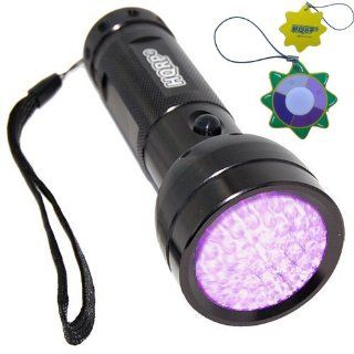 HQRP Ultraviolet Blacklight / Flashlight 51 LED with 390 nM Wavelength plus HQRP UV Meter Black Light Flashlights