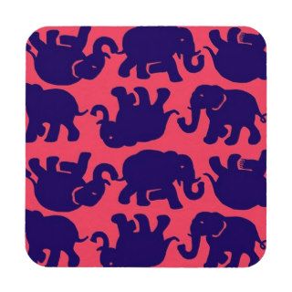 Lilly Pulitzer inspired "Tusk in the Sun" Coasters