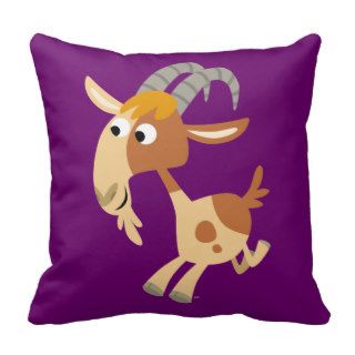 Cute Cartoon Running Goat Pillow