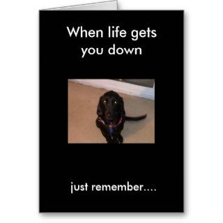 daisy, just remember., When life gets you down Greeting Card